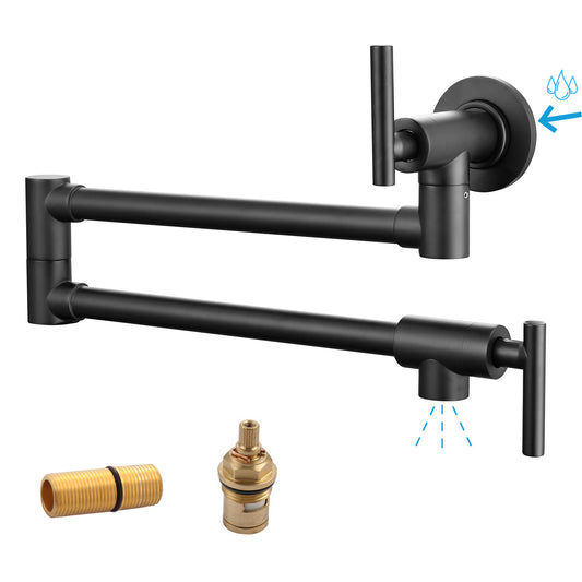 Customized -Havin A202 Pot filler faucet wall mount, Upside Down Style, Matte Black