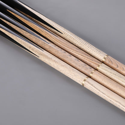 Wood Pool Cue - Chinese style black eight bar snooker table tennis double section handmade water mark