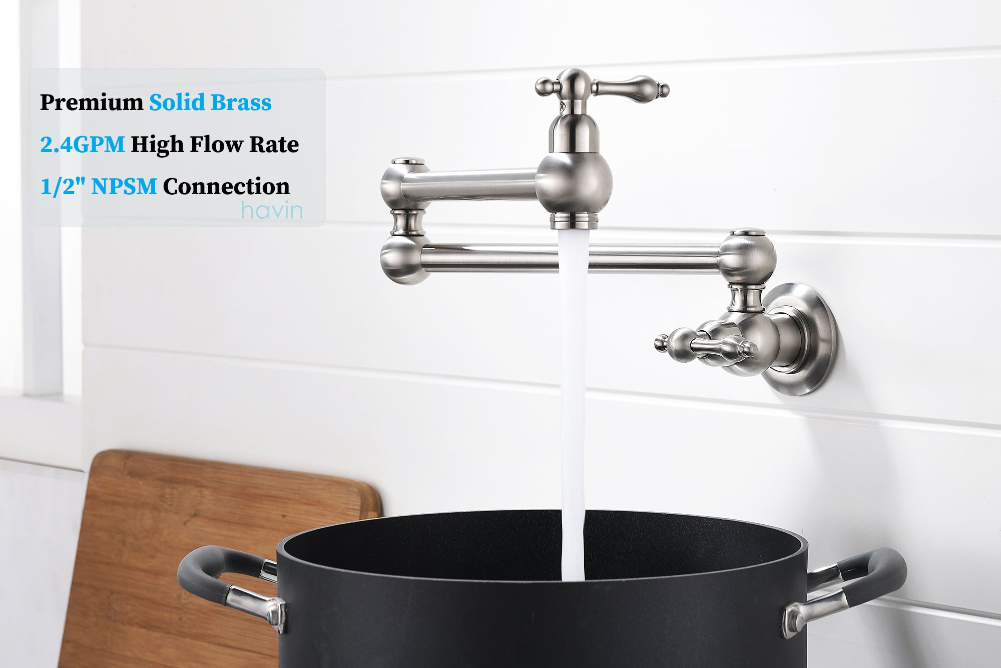 Havin Pot Filler Faucet,Pot Filler Faucet Wall Mount, Pot Filler Fauce