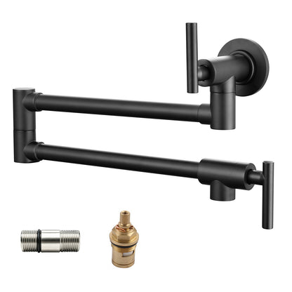 Havin A202 Pot filler faucet wall mount, Upside Down Style, Matte Black