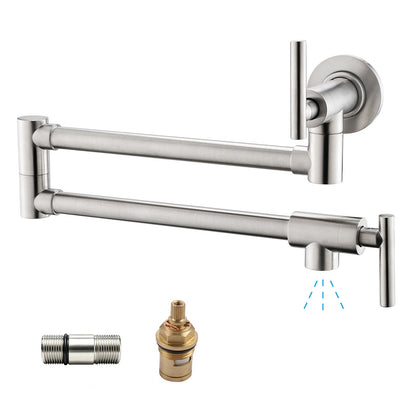 Havin A202 Pot filler faucet wall mount, upside down style (Brushed Nickel)